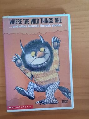 Scholastic Orange Cover DVD - Striped Monster Illustration